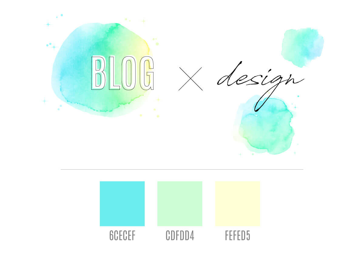 ブログデザインレシピのサイトの配色